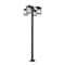Z-Lite Portland 4 Light Outdoor Post Mounted Fixture, Black & Clear Beveled 531-4-536P-BK - alternate 1
